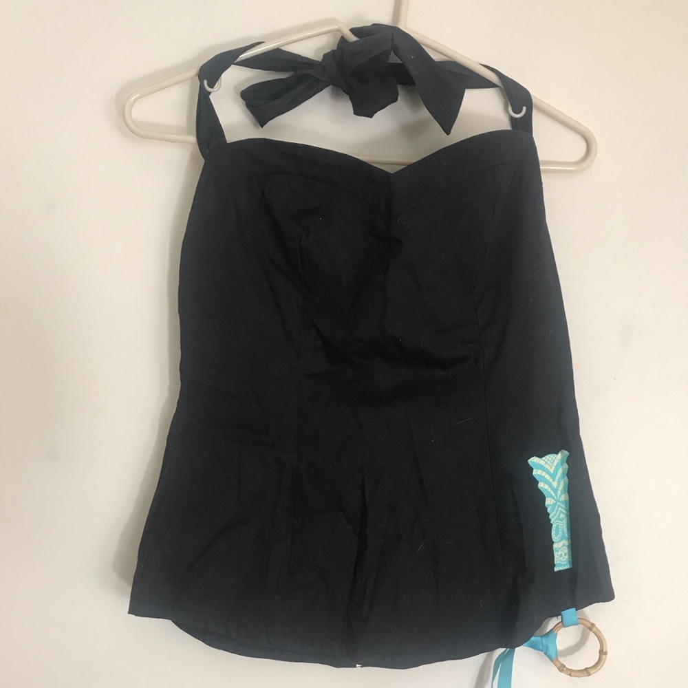 Lucky 13 Tiki Halter Top size Small